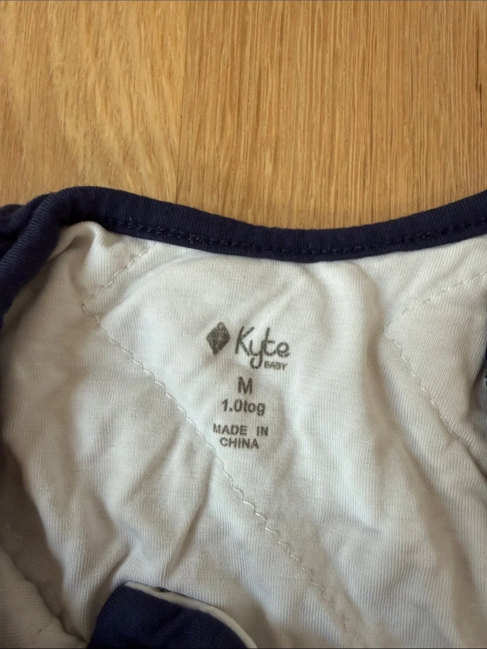 Kyte BABY Navy and White Quilted Sleep Sack
